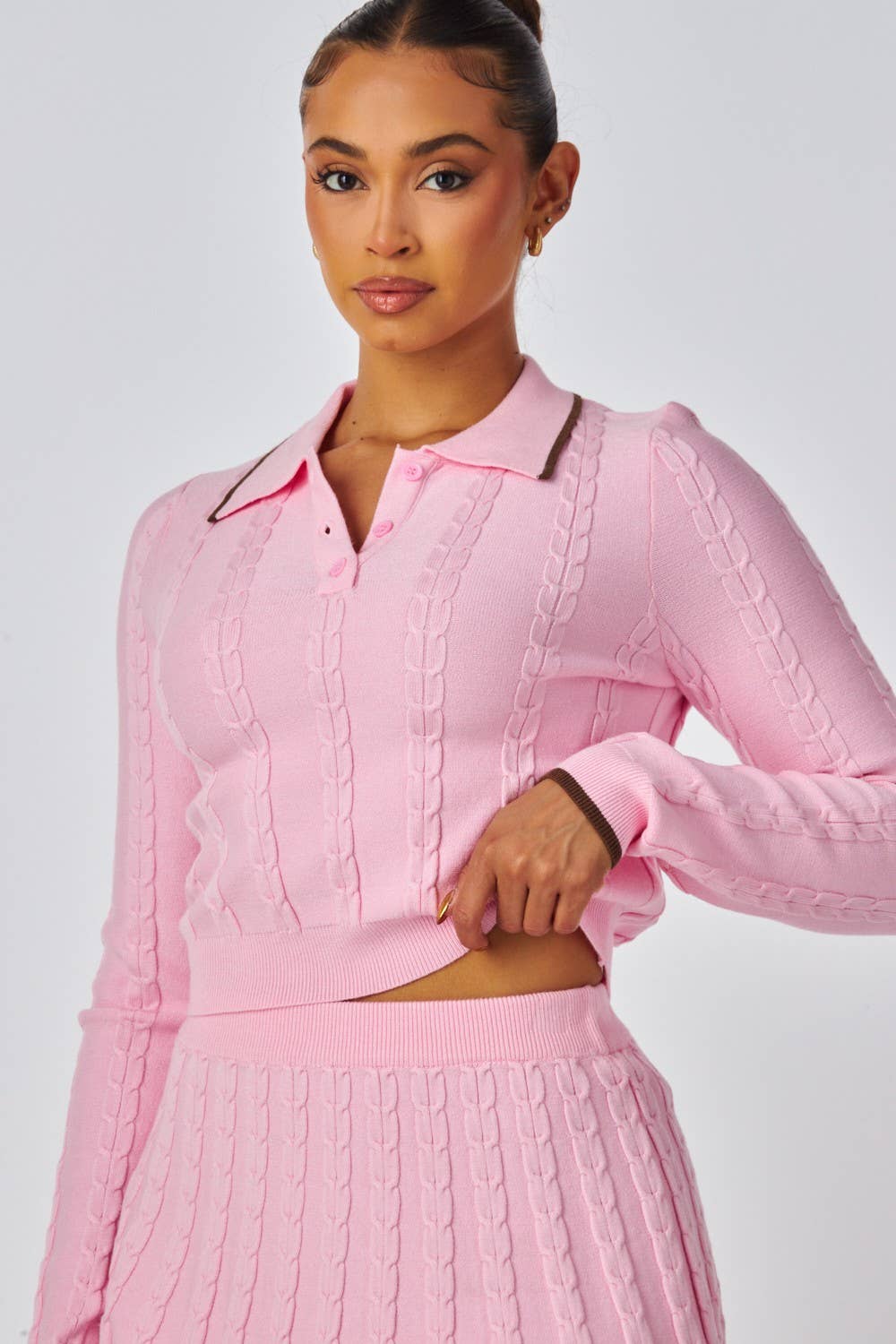 Hot & Delicious - Wholesale Top & Skirt Set - Women's - Diora Knit Top & Mini Skirt Set (HC8722)3