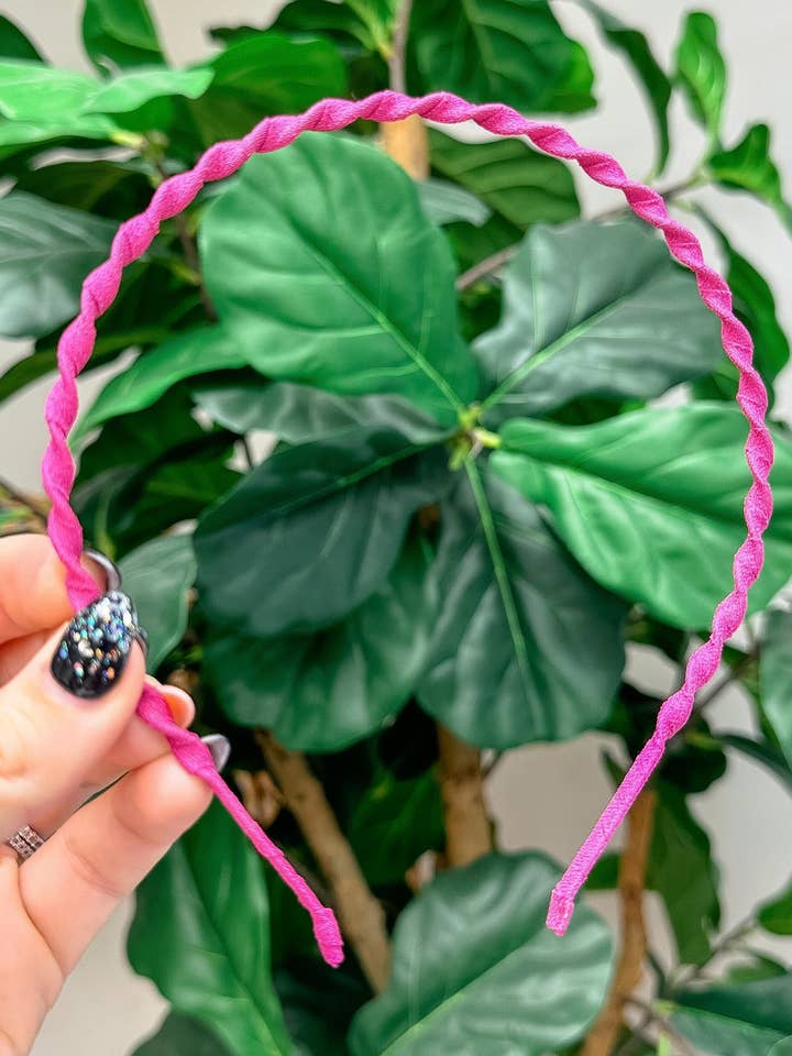 Pink Twist Dainty Headband for wholesale by Prep Obsessed Wholesale