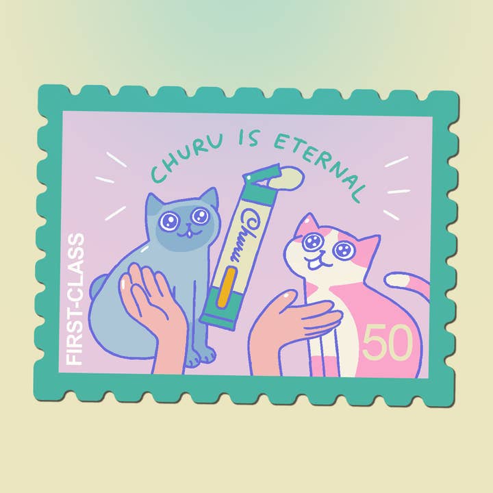kuru731 - Wholesale Sticker - Cat Parent Stamp Sticker Sheet1