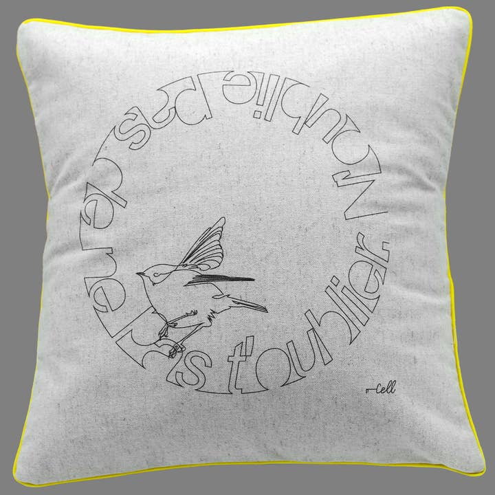 Cosette et les lys - Wholesale Throw Pillow Cover - Virtuous Birdhouse — Textile Art Cover1