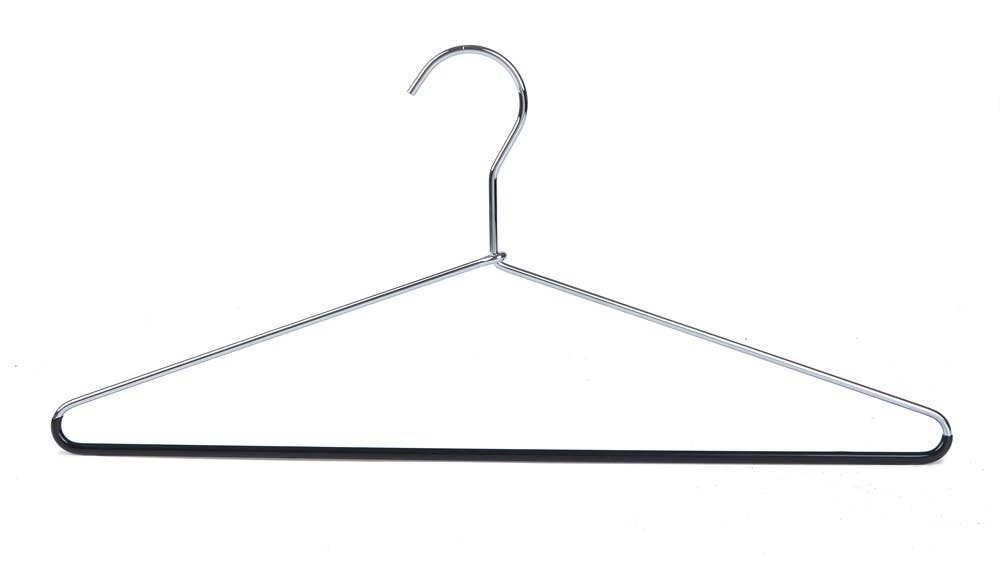 Quality Hangers - Wholesale Clothes Hangers - 8882 Metal Hanger with Black PVC coating on Bottom5