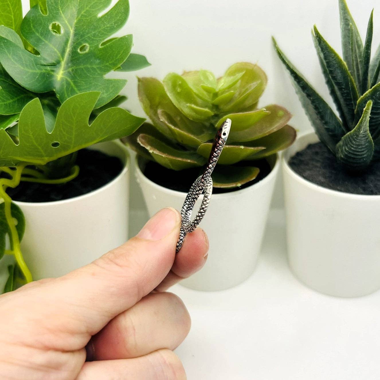 Guerrilla Charm - Wholesale Individual Charm/Pendant - Silver Snake Connector Charm, 26x45mm3