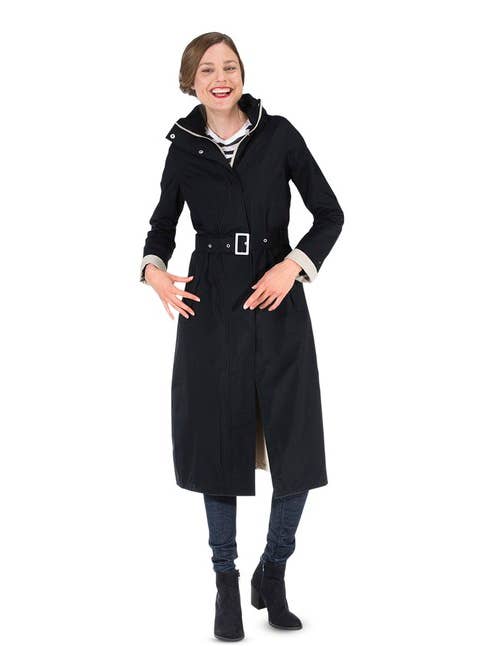 Happy Rainy Days Veste de pluie longue pour femme Noir pour la vente par Happy Rainy Days