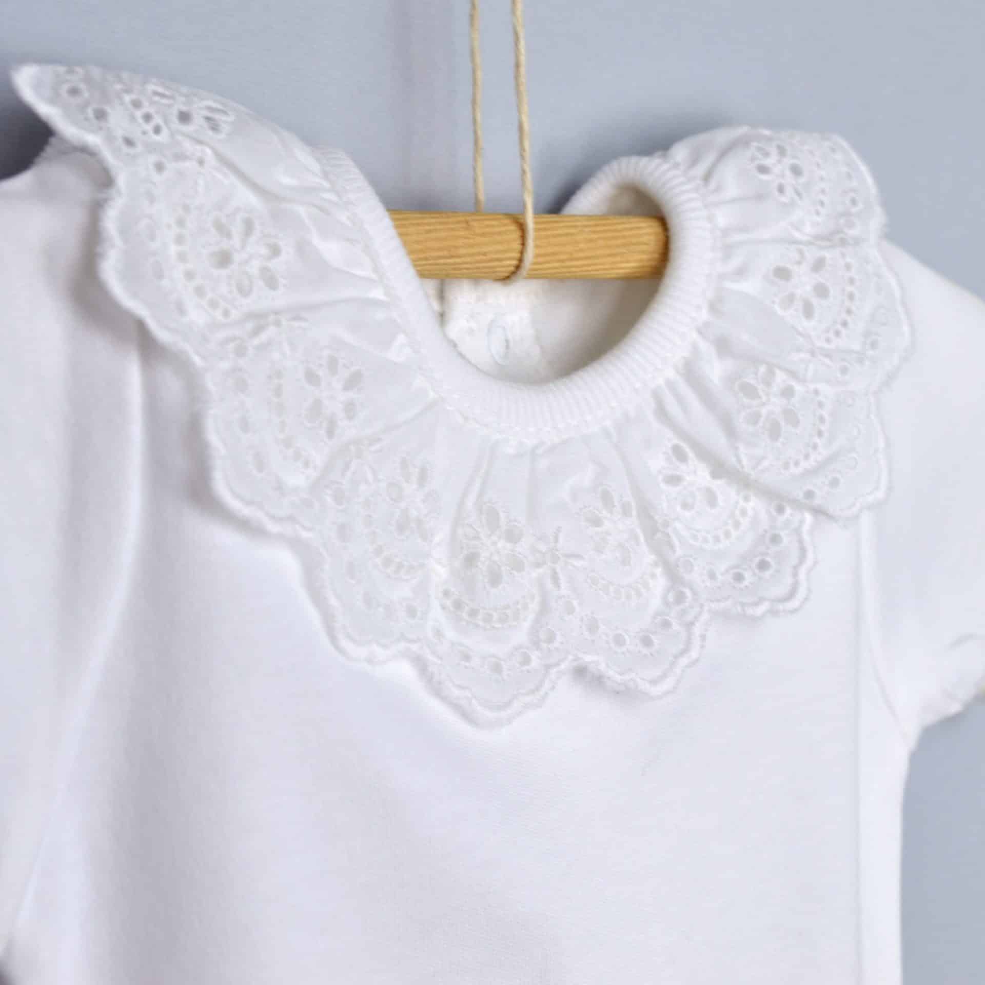 Bean Baby Clothes - Vente Body (sans pieds) – bébé - Body bébé en coton avec col brodé en anglais2