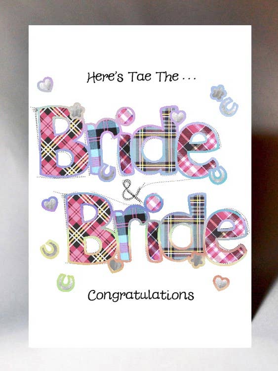 BRYLLUP BRUD OG BRUDEN KORT WWWE105 for engroshandel hos Wee Wishes