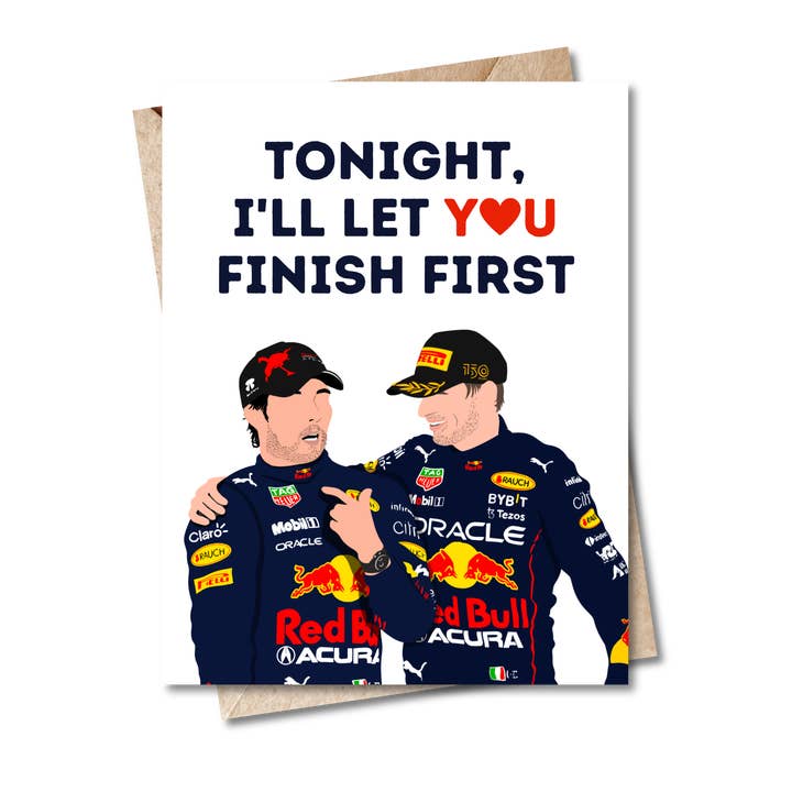 Max Verstappen Valentinskarte - Formel 1 für den Großhandel von Studio Bugs