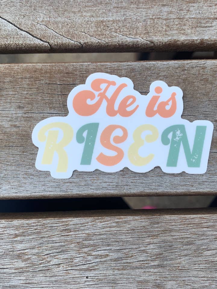 Autocollant Il est ressuscité pour la vente par cwjgcrafts