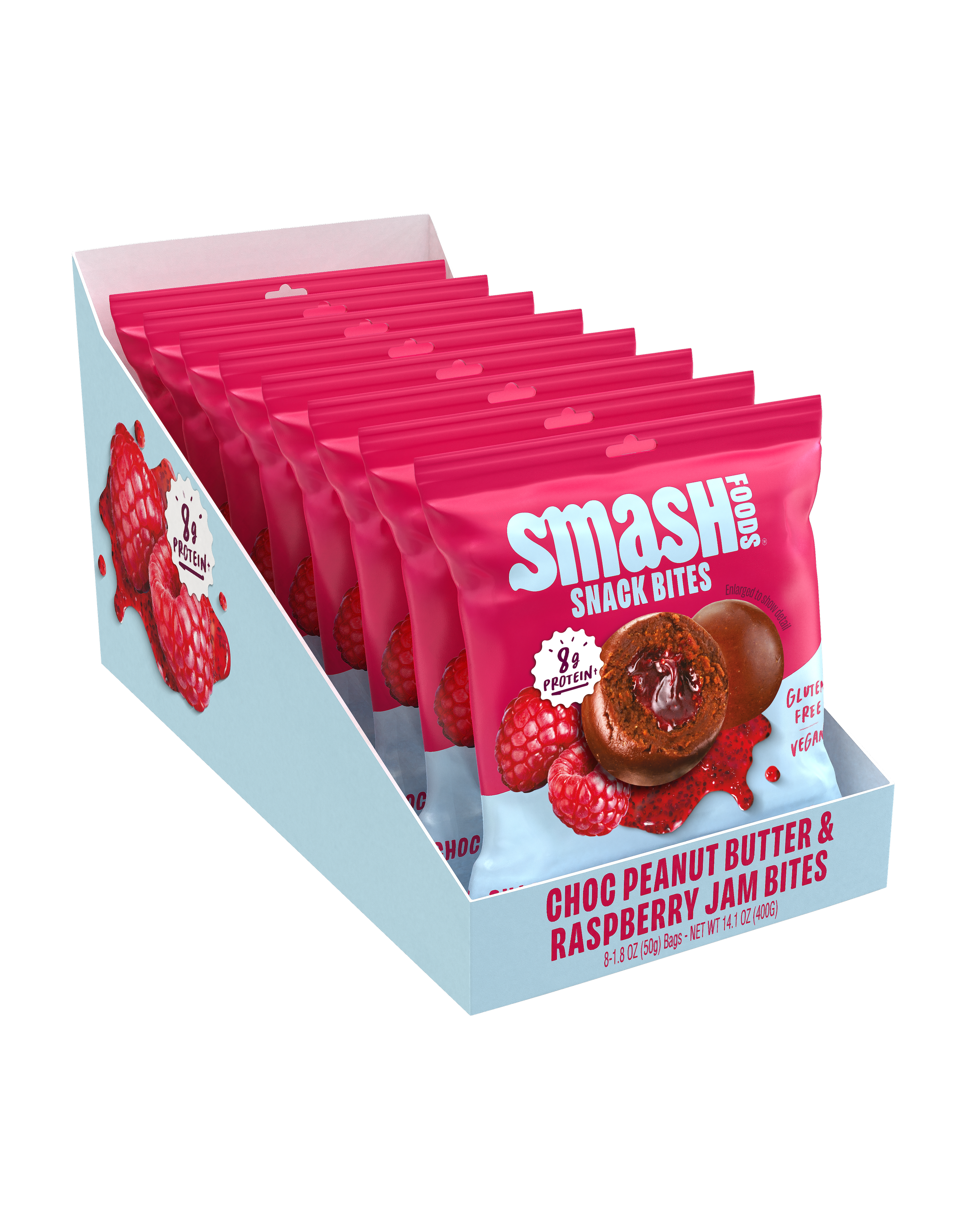 Smash Foods - Wholesale Snack Bar - Smash Snack Bites - Chocolate Peanut Butter & Raspberry3