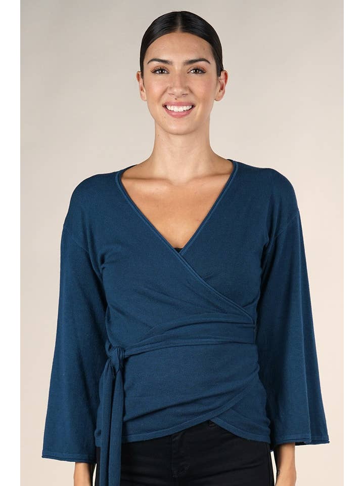 Lovestitch - Vente Pull en maille – femme - Pull à manches évasées Dressy Wrap15