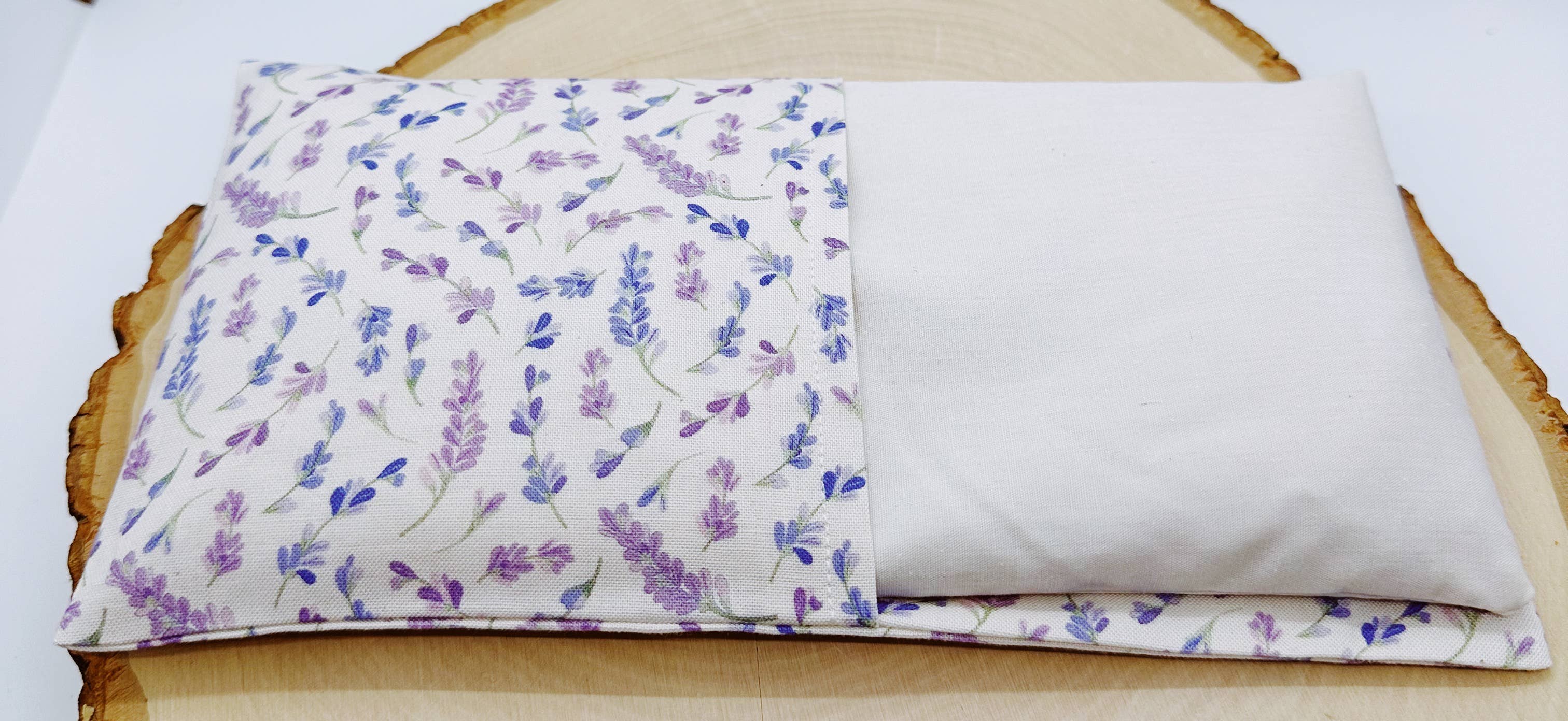 Wellness & Oils - Wholesale Spa/Therapy Pillow - Lavender Eye Pillow with Washable Cover-Beige Lavender 3