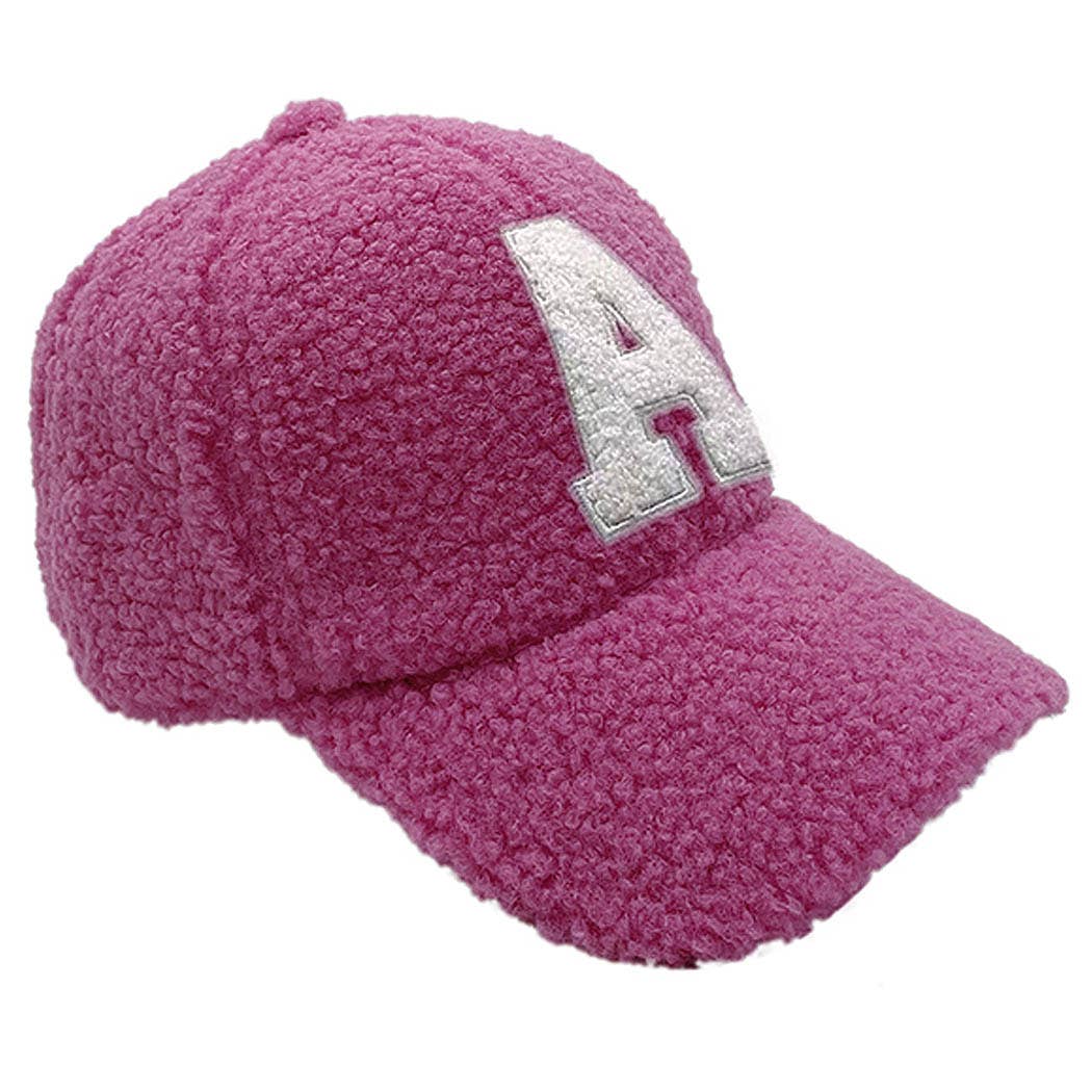 3AM BY H&D ACCESSORIES - Wholesale Baseball Cap - Women's - Letter A Sherpa Baseball Cap12