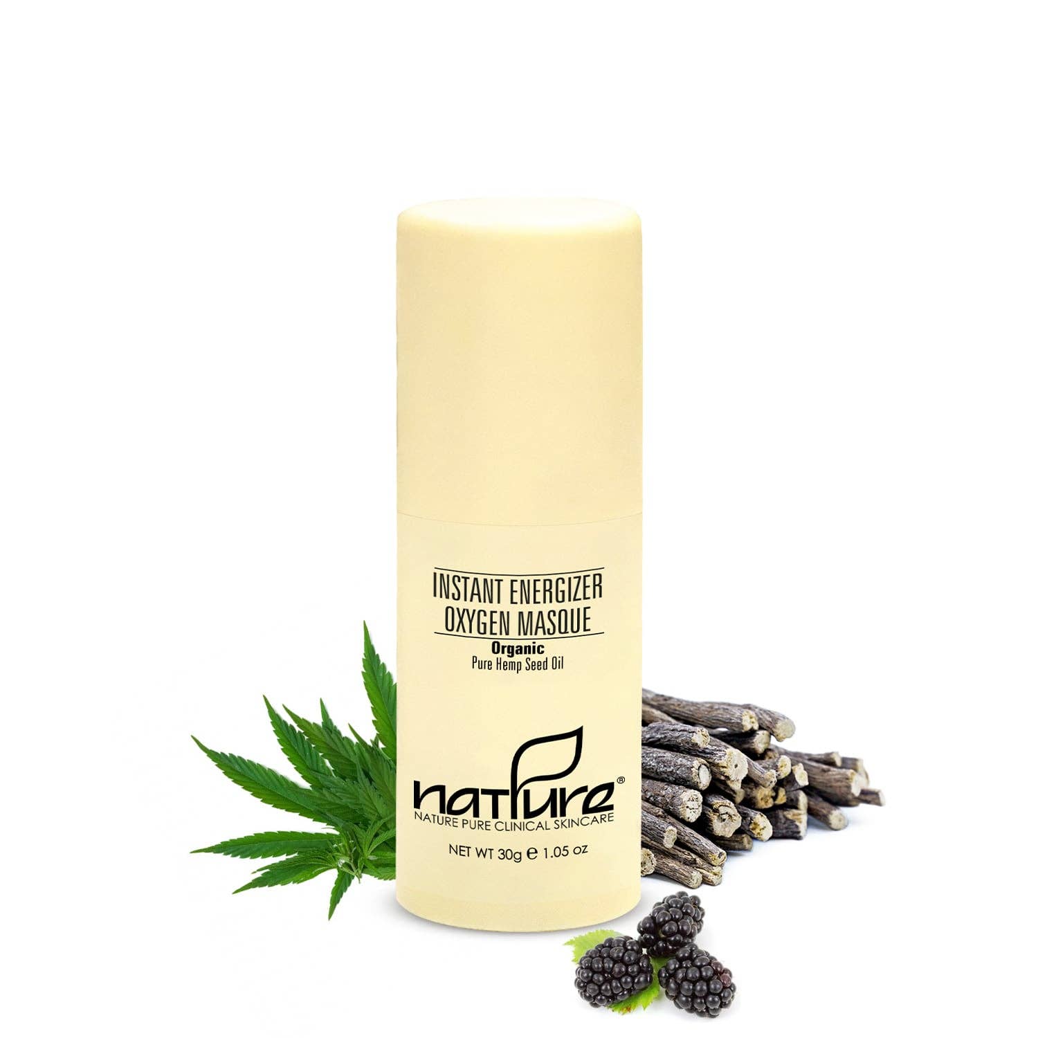 NATPURE Clinical Skin Care - Wholesale Skincare Face Mask - CBD Instant Energizer Oxygen Masque1