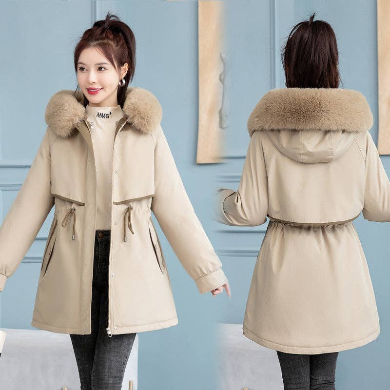 Marayn - Wholesale Parka - Women's - Chic 2025 Detachable Liner MidLength Winter Parka39