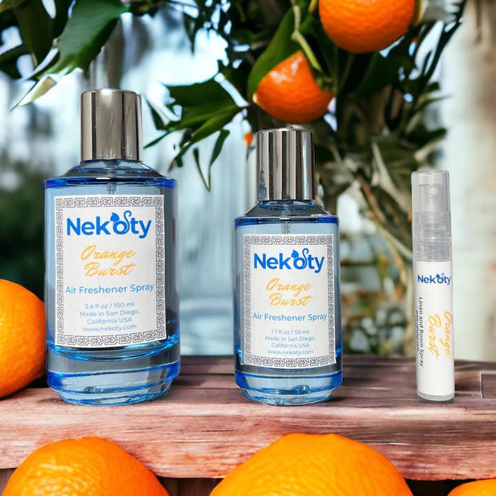 Spray pour chambre et linge de maison - Brume anti-odeurs - Orange Burst pour la vente par Nekoty