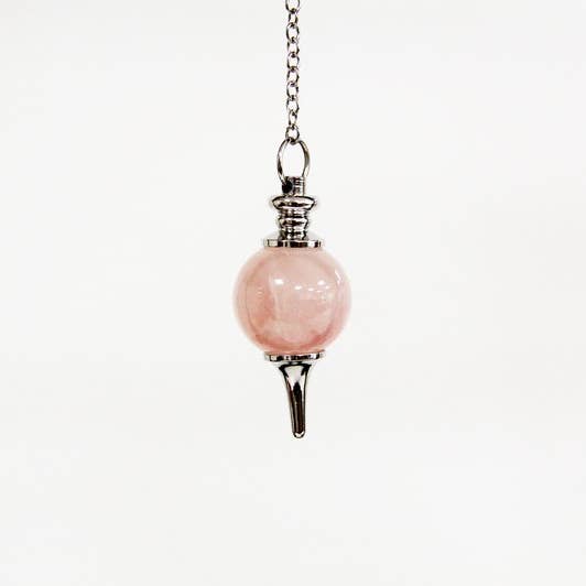 Minerale slinger met rozenkwartsbal voor wholesale door Las Velas de Mariano