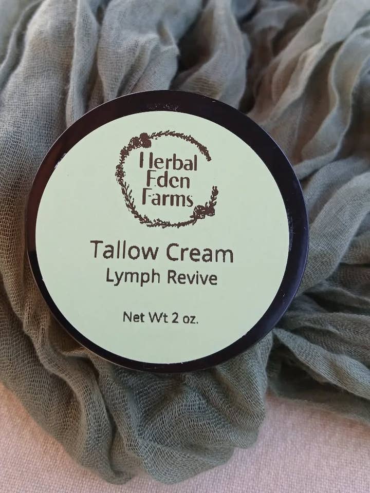 Lymph Revive Tallow Cream for wholesale by Herbal Eden Farms LLC