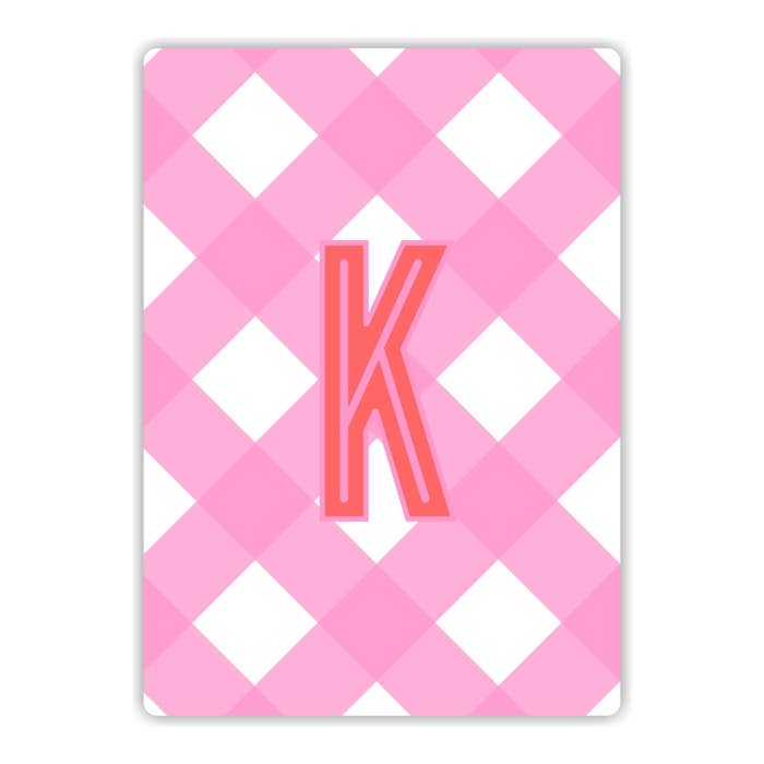 Gingham Cards | Playing Cards | Monogrammed Deck Of Cards for wholesale by Clairebella Personalized Gifts & Pillows