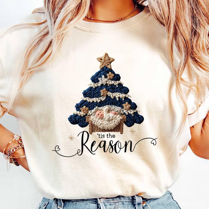 Comfort Colors Yarn Faux Crochet Tis The Season Jesus Tee and other Purchase Wholesale polo shirts with embroidery. Free Returns & Net 60 Terms on Faire trending on Faire.