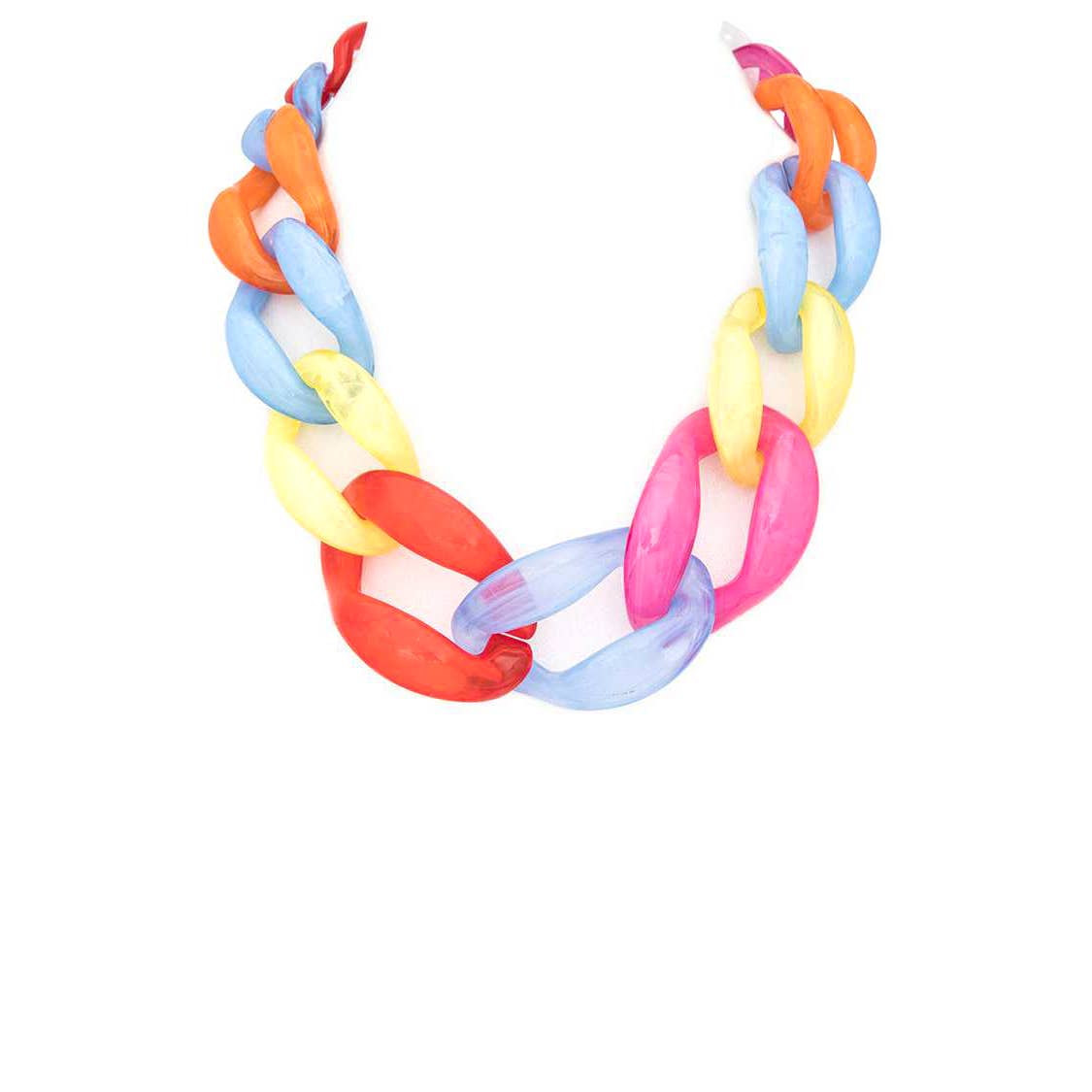 Artini Accessories - Wholesale Link & Chain Necklace - Oversize Resin Link Statement Necklace2