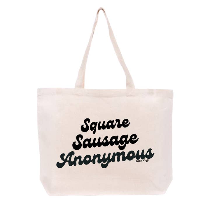 Saucisse Carrée Anonyme Grand Sac pour la vente par Gillian Kyle