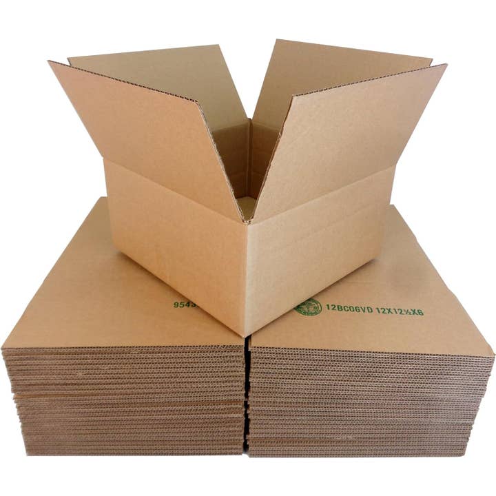 Square Deal Recordings & Supplies – wholesale Gift box – Cardboard 12" Record Box - Holds 10 To 40 - 12.5"x12.5"x6"1