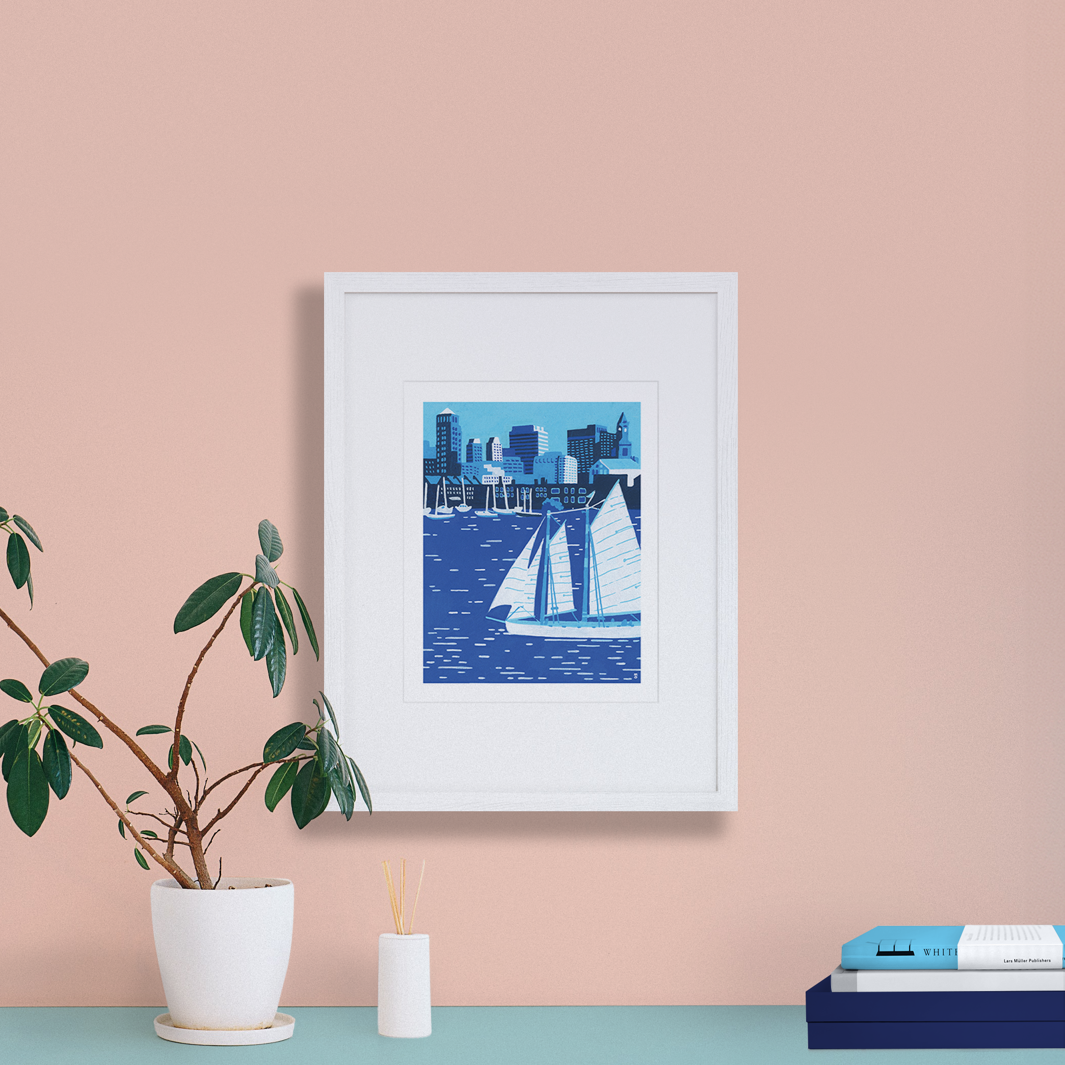 Ohello Boston - Wholesale Art Print - Boston Harbor Seaport3