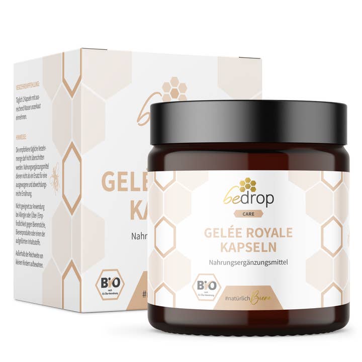 bedrop – wholesale Oralt tillskott/Vitamin – Organiska Royal Jelly Capsules (Certified Organic) - 60 kapslar