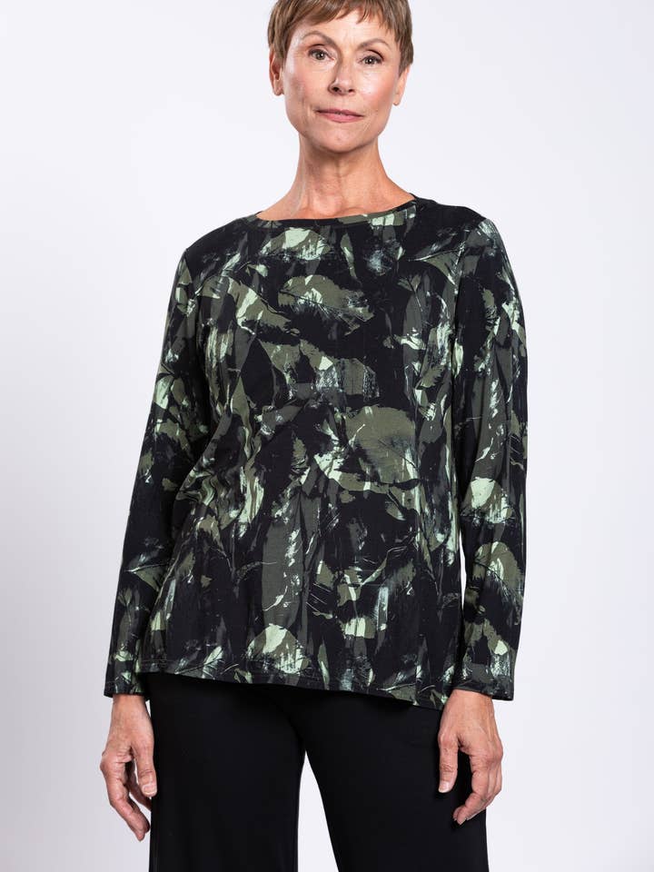 Haut Margie, Chêne Kaki, Bambou pour la vente par Blue Sky Clothing Co LLC