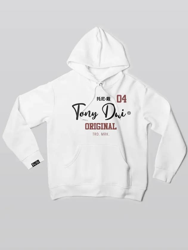 Berkeley White Hoodie for wholesale by Tony Dai