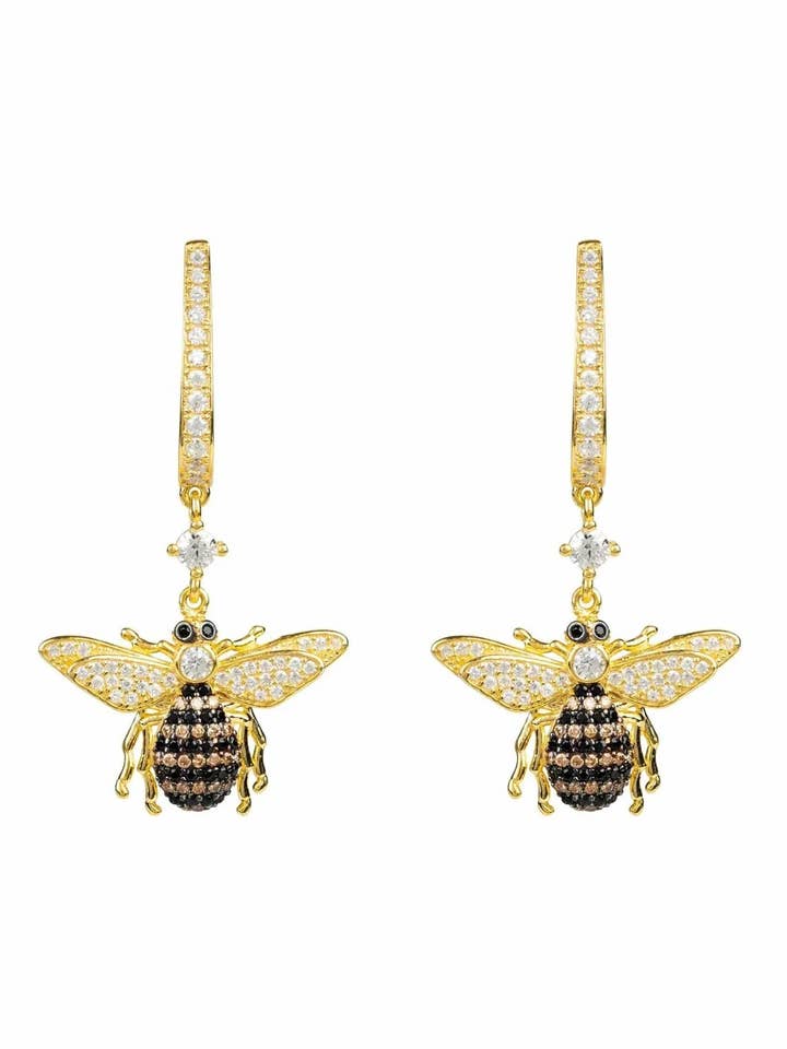 Orecchini a Goccia Ape Dorati per la vendita all'ingrosso da parte di Latelita