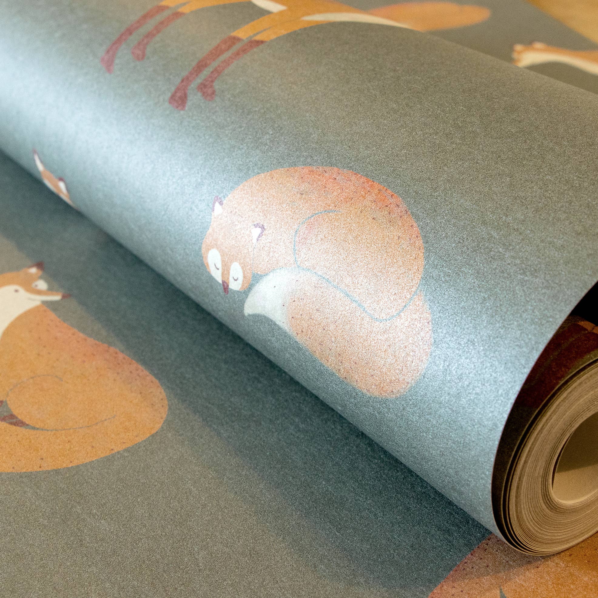 Galerie Wallcoverings - Wholesale Wallpaper - Great Kids Collection Smooth Glitter Friendly Foxes19