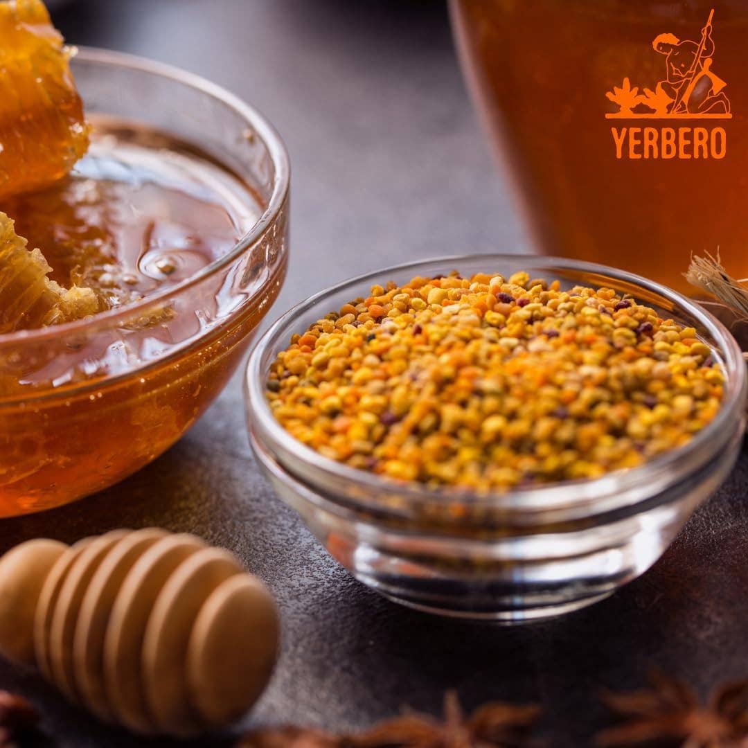 YERBERO – wholesale Honey – Yerbero - Premium Bee Pollen Granules 2 Lb (32oz) Stand Up Resealable Bag | 100% Natural Pure Raw Sweet Rich Flavor | Polen de Abeja Honey 100% Natural4
