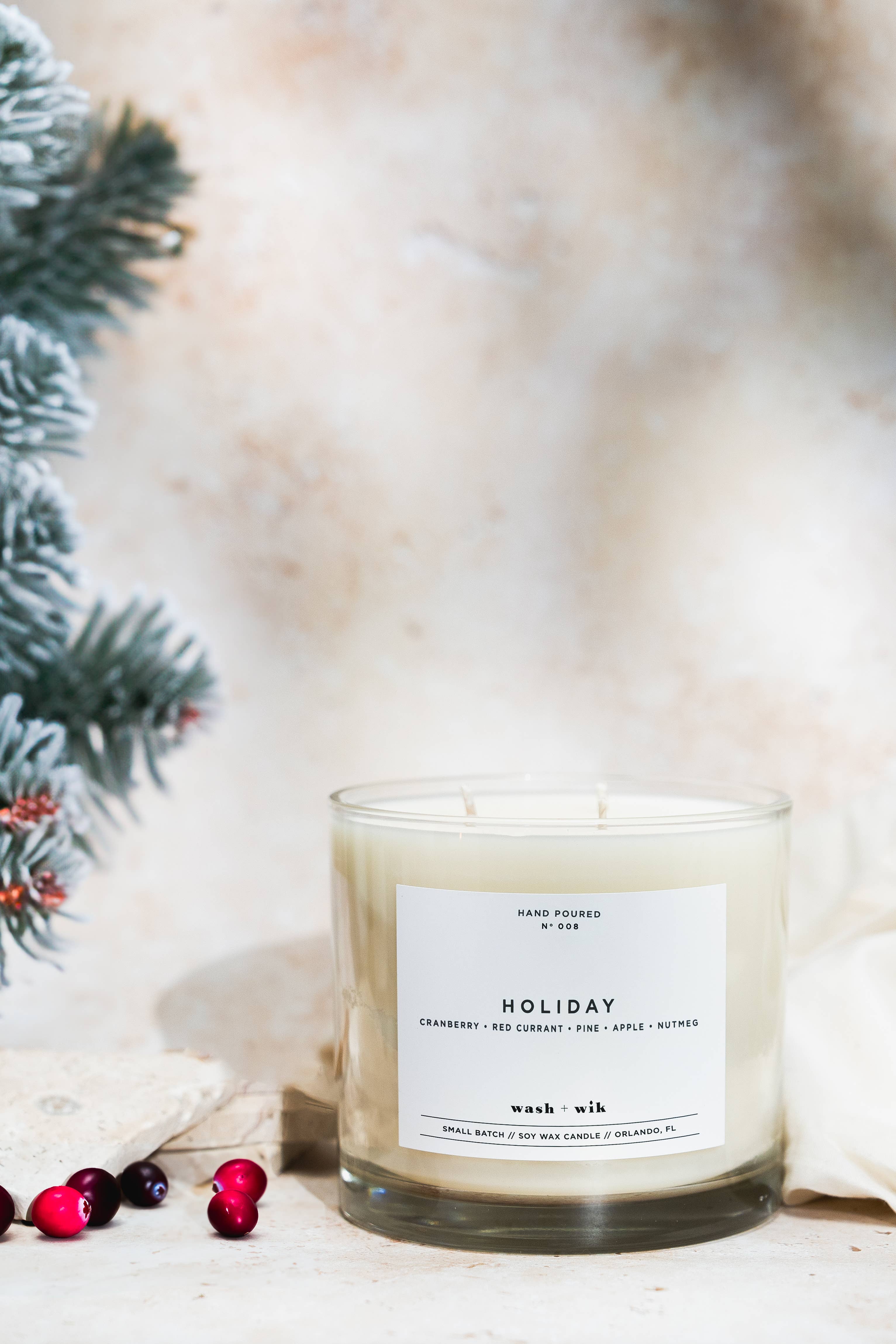 Wash and Wik - Wholesale Jar/Filled Candle - 3 Wick - 35oz Vessel - 2 Pound Soy Wax Candle by Wash + Wik4