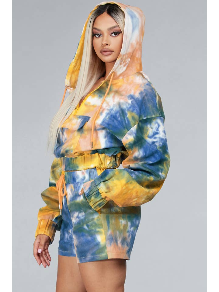 Multi Mix Tie-Dye Print Two-Piece Set for wholesale on Faire