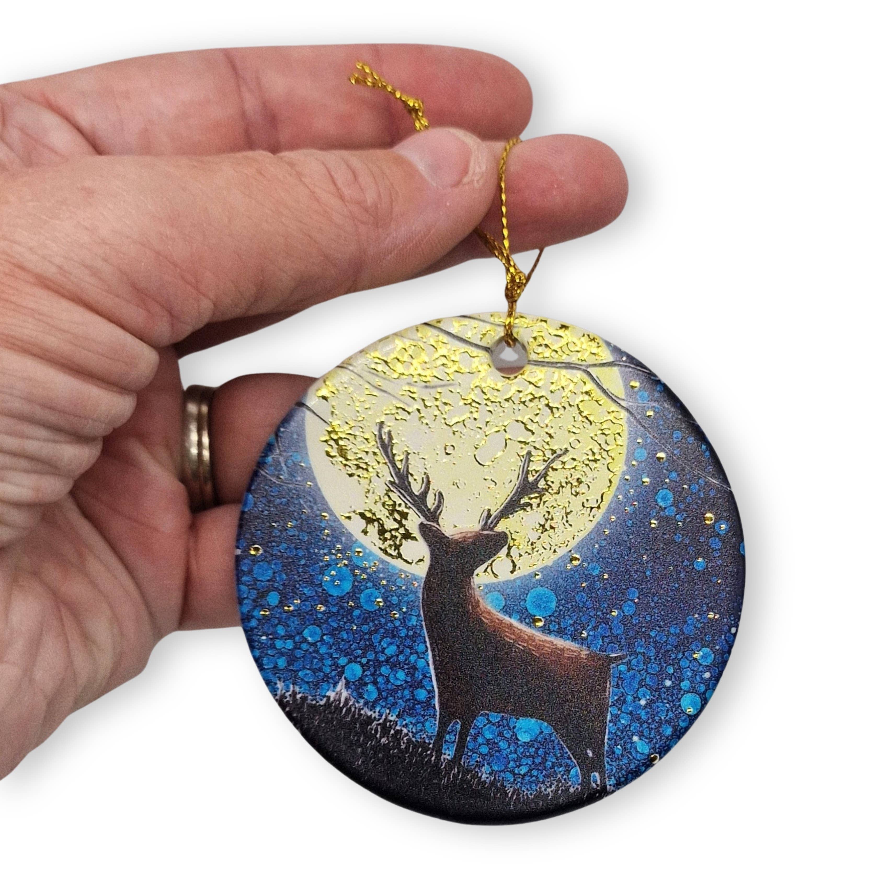 By Jo Crafts - Vente Objets de décoration - Décoration suspendue arbre hibou & cerf4