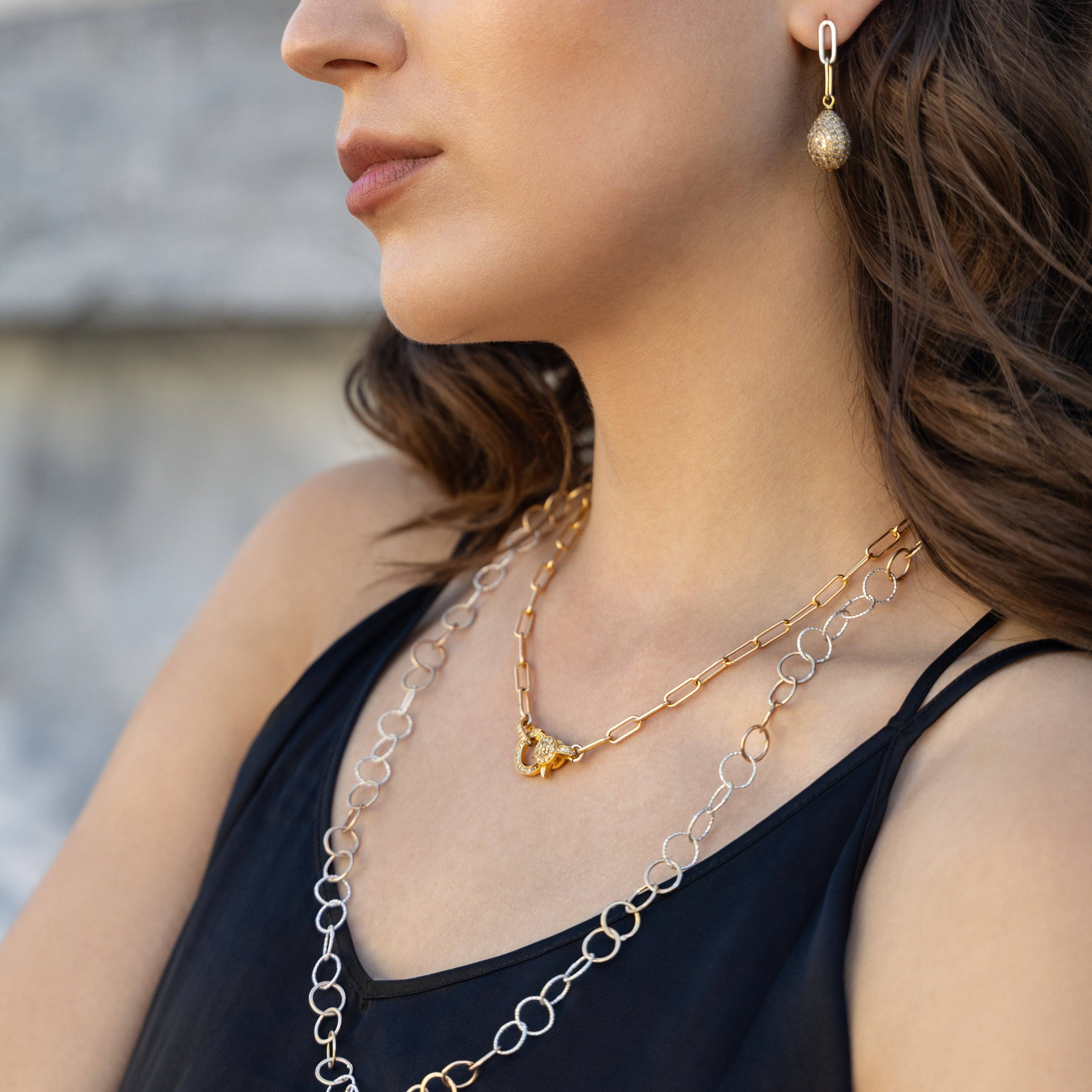 Mabel Chong - Vendita all'ingrosso Collane a catena e maglie - Collana con Fermaglio a Graffetta Polly Gold1