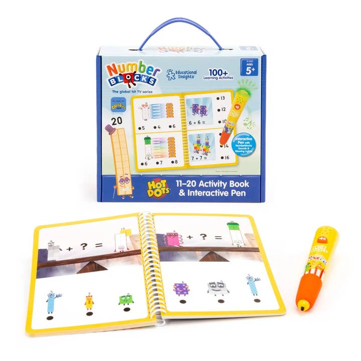 Hot Dots Numberblocks 11-20 Activity Book for wholesale by Learning Resources