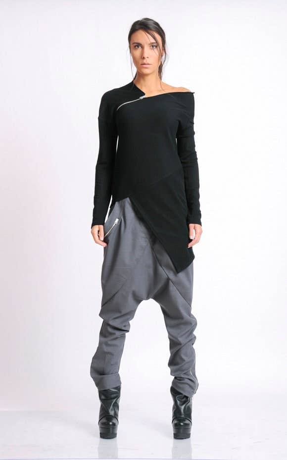 Metamorphoza - Wholesale Tuniek - Dames - Zwarte asymmetrische tuniek6