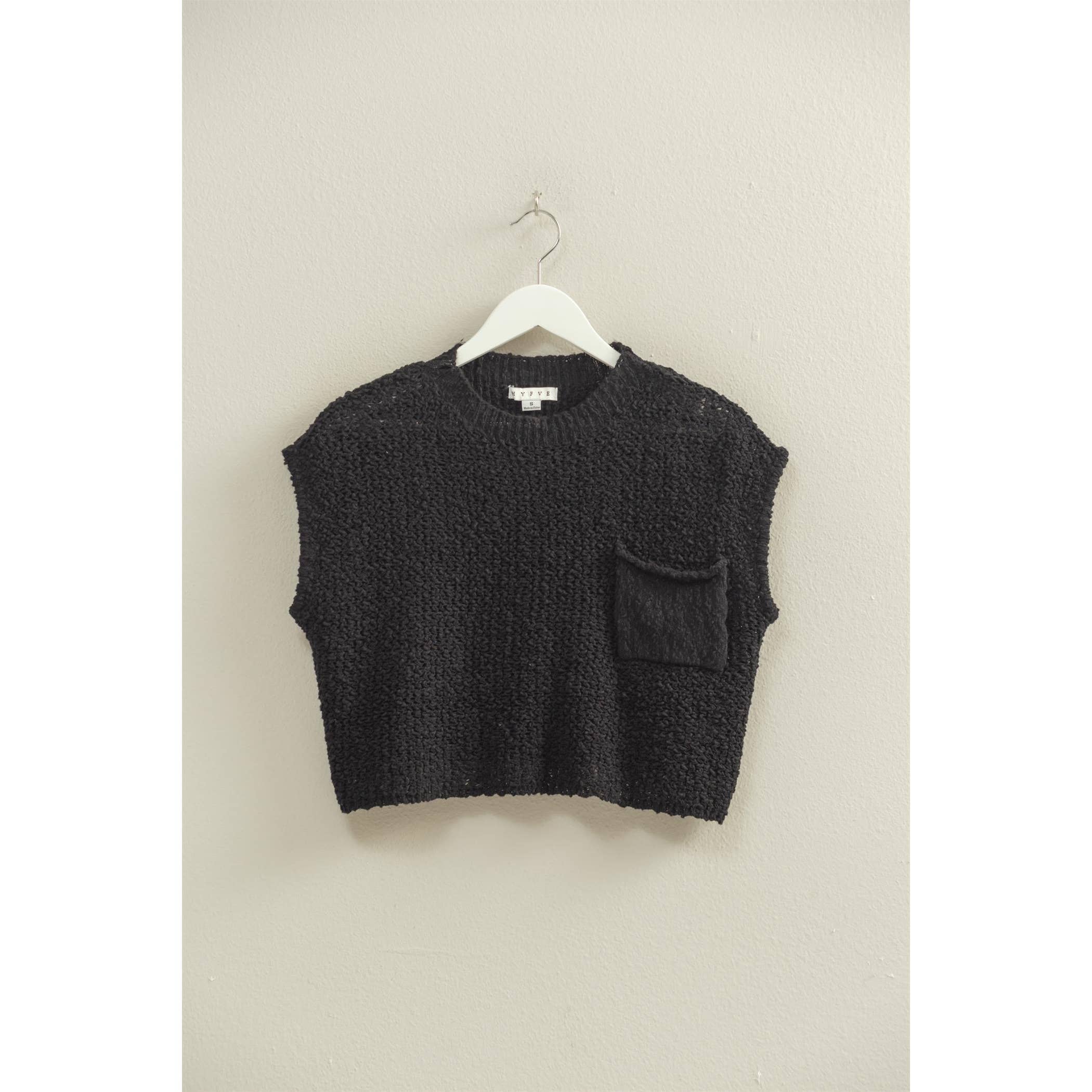 HYFVE - Wholesale Knit Sweater - Women's - Pocket Detail Sweater Top4