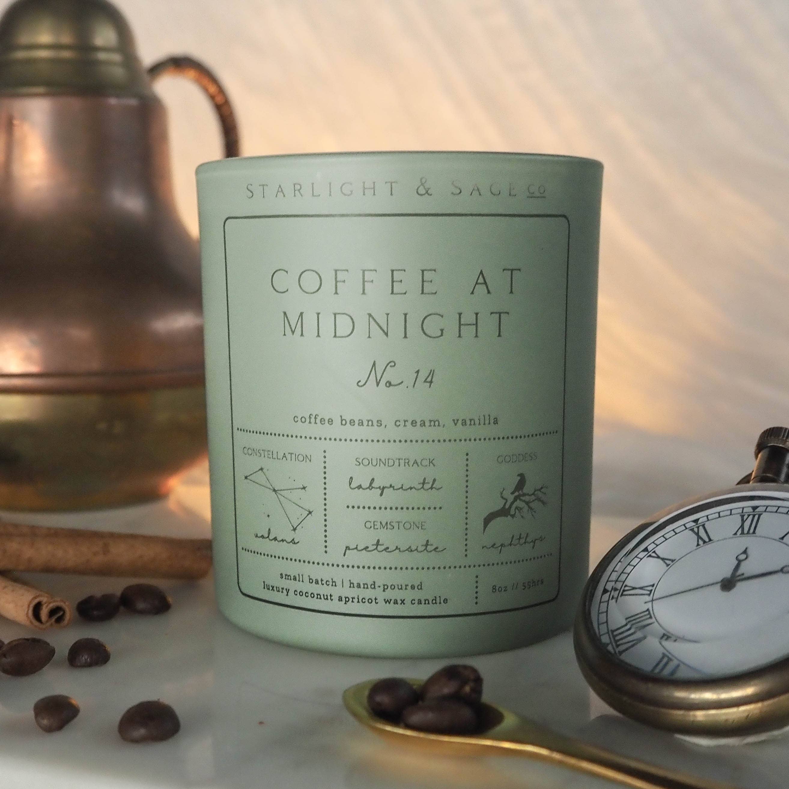 Starlight & Sage Co. - Wholesale Jar/Filled Candle - Coffee at Midnight | Candle No. 141