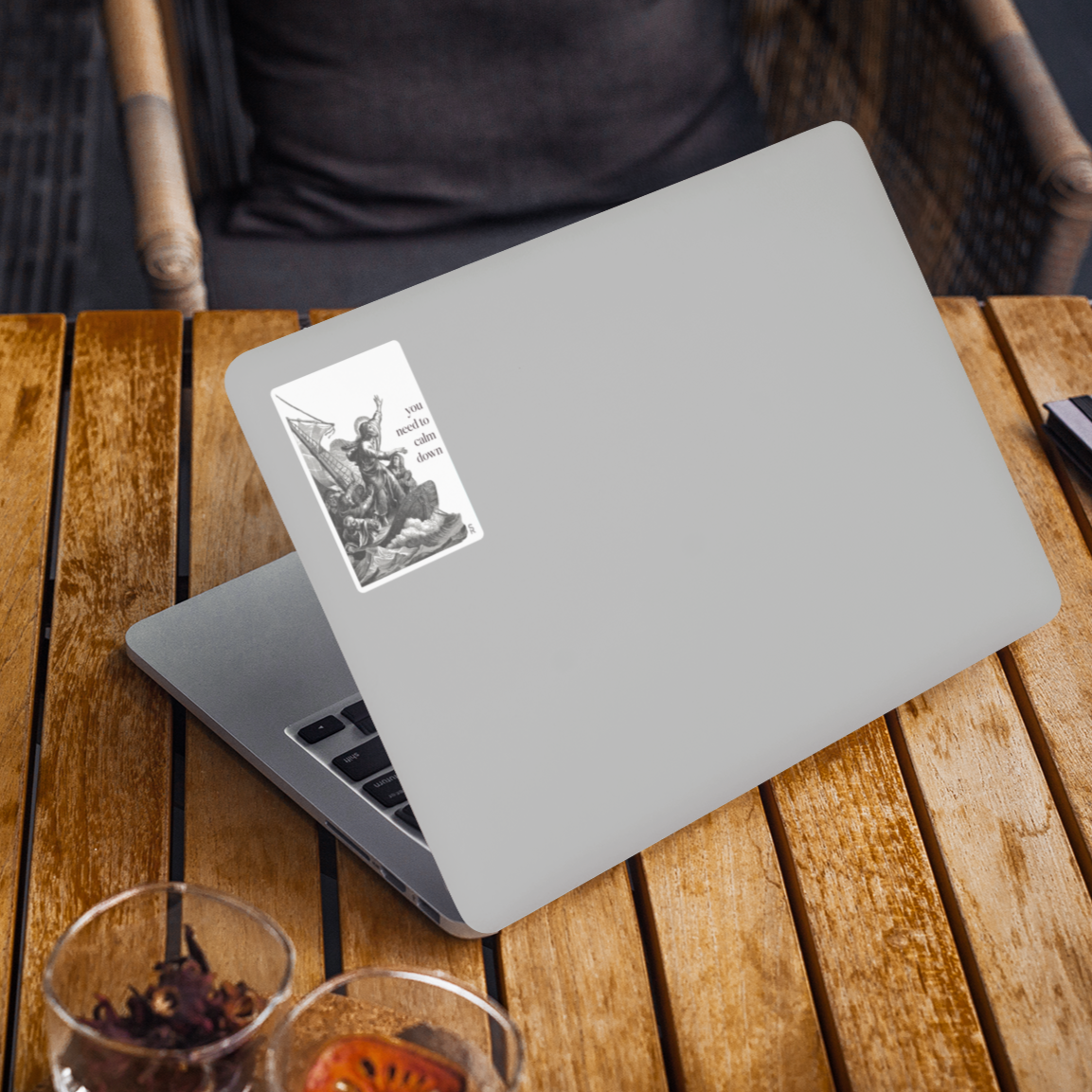 Sock Religious - Wholesale Sticker - You Need to Calm Down - Jesus Calms the Storm Sticker3