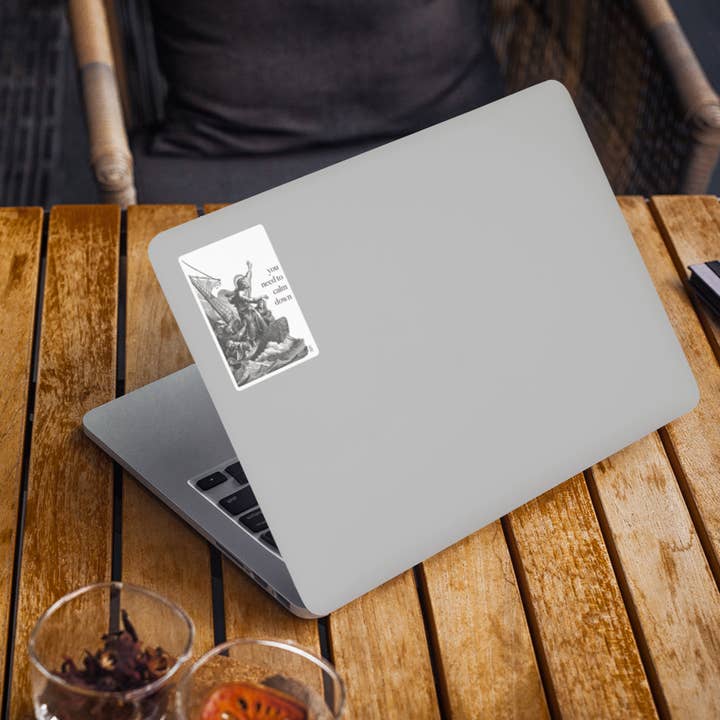 Sock Religious - Wholesale Sticker - You Need to Calm Down - Jesus Calms the Storm Sticker3