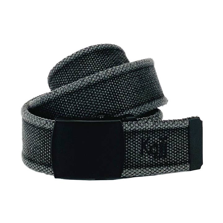 K4010KB | Cintura Nastro Canvas Stone Washed Col. Antracite con Fibbia Nero Opaco. Dimensioni: cm 125 x 4 x 0,5 Taglia Unica - Accorciabile. Confezione: Gift Box rigido fondo/coperchio per la vendita all'ingrosso da parte di Kaili mood / RENATO BORZATTA - Italy since 1978 -