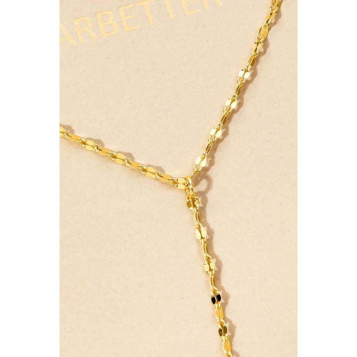 G Dainty Y Chain Necklace for wholesale on Faire