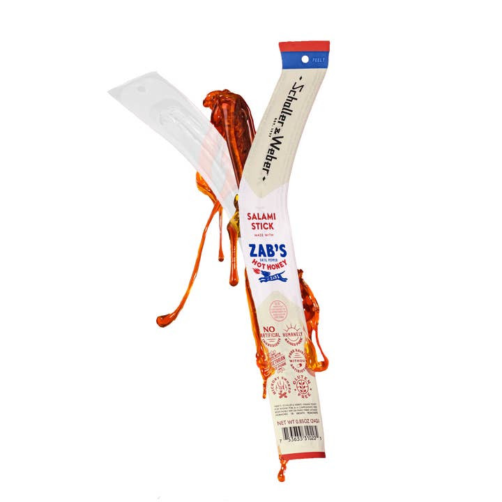 Schaller & Weber - Wholesale Salami - Salami Stick - Zab's Hot Honey - Case of 80 Sticks2