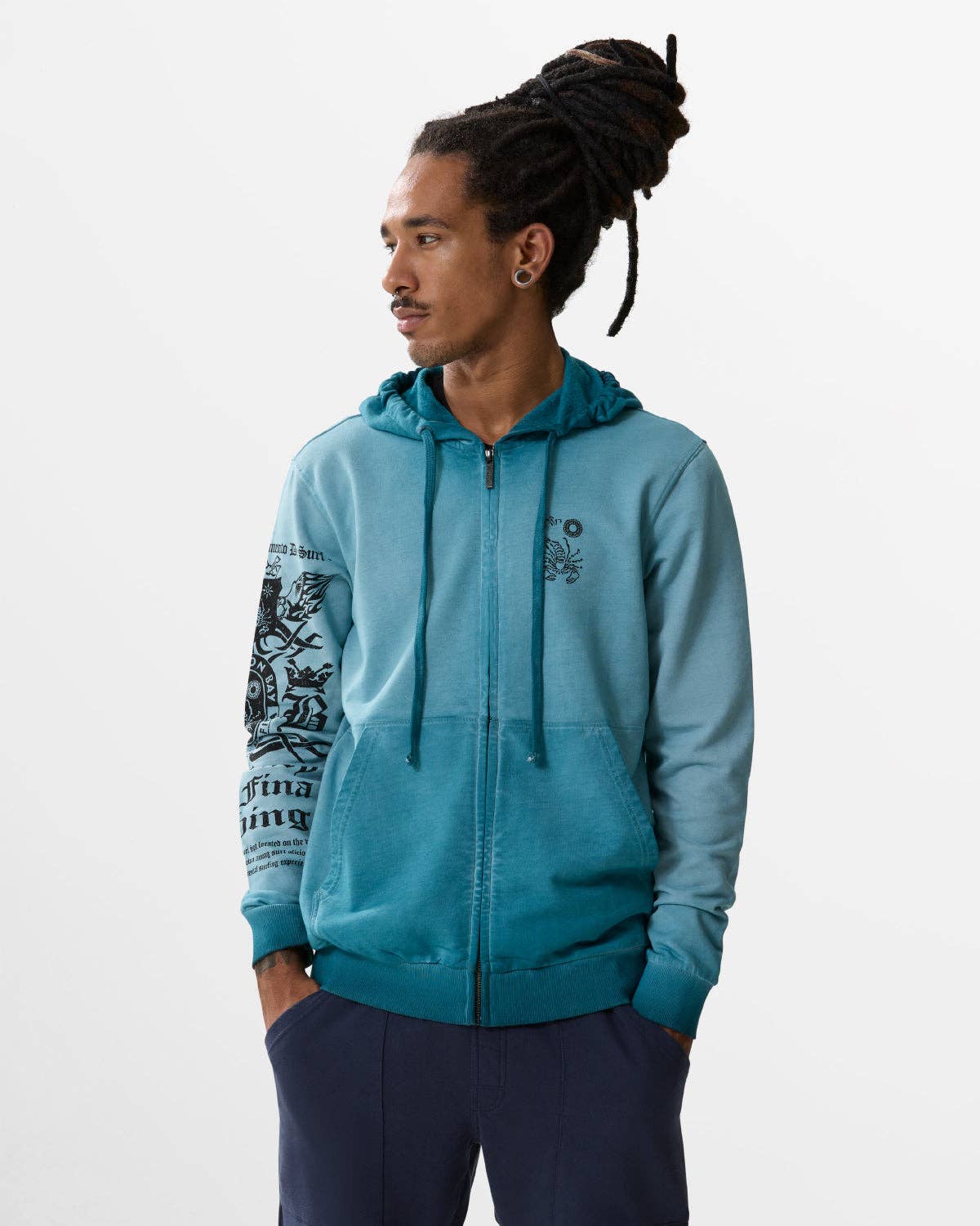 Scorpion Bay – Engroshandel Hættetrøje - Herre – Hættetrøje med lynlås "Escudo de Armas" til mænd1