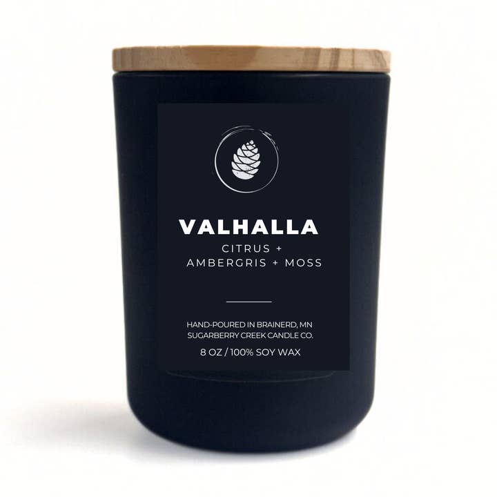 Valhalla Soy Wax Candle for wholesale by Sugarberry Creek Candle Co.