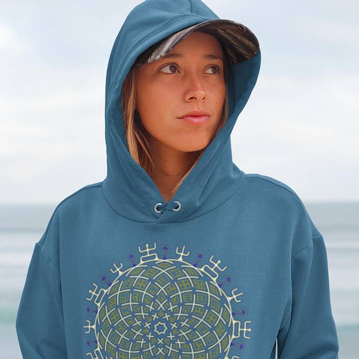 symbolika - Wholesale Hoodie - Women's - Vortex Cross Women Hoodie - Colors - Made to Order0