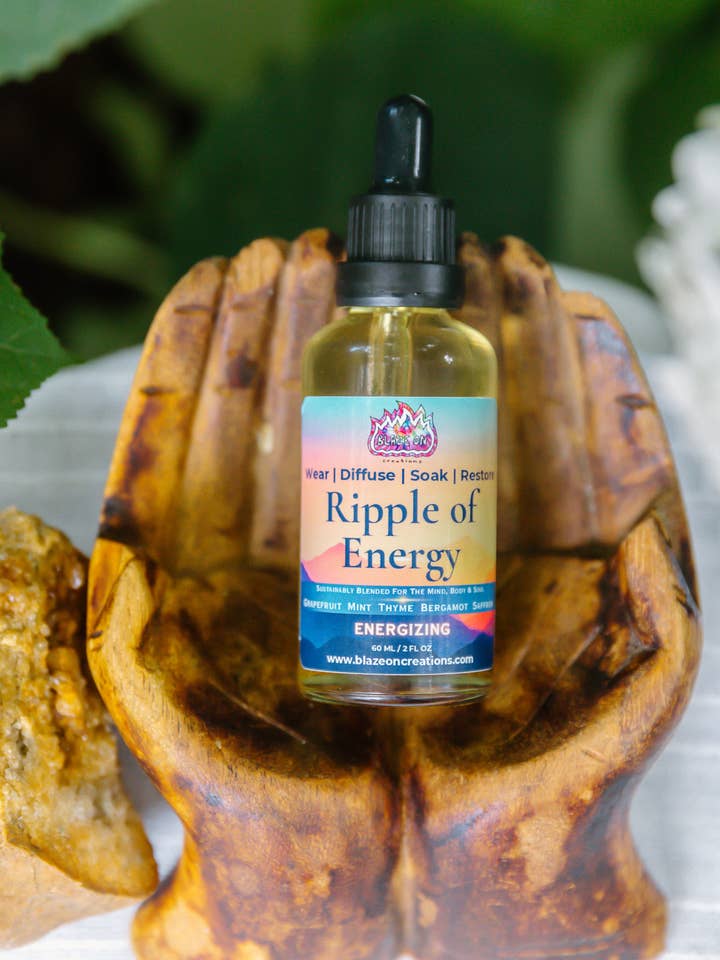2 oz Body / Diffuser Oil - Ripple of Energy: Energizing for wholesale by Blaze On Creations