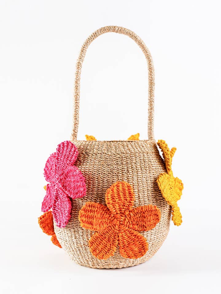 Paradiso Bag in "Noon", Handwoven Beach Bucket Bag for wholesale by Kasama